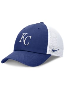 Nike Kansas City Royals Evergreen Logo H86 Trucker Adjustable Hat - Blue