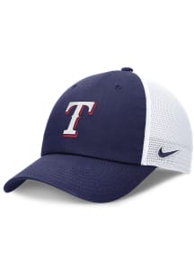 Nike Texas Rangers Evergreen Logo H86 Trucker Adjustable Hat - Blue