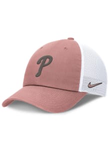 Nike Philadelphia Phillies Pink Tonal Logo Statement H86 Trucker Womens Adjustable Hat