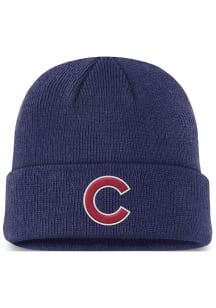 Nike Chicago Cubs Blue Evergreen Logo Cuff Mens Knit Hat