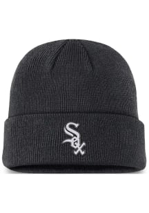 Nike Chicago White Sox Black Evergreen Logo Cuff Mens Knit Hat