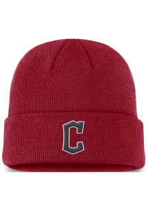 Nike Cleveland Guardians Red Evergreen Logo Cuff Mens Knit Hat