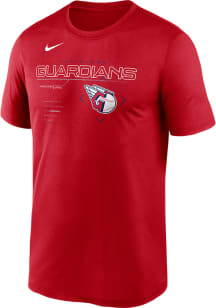 Nike Cleveland Guardians Red Game Plan Short Sleeve T Shirt
