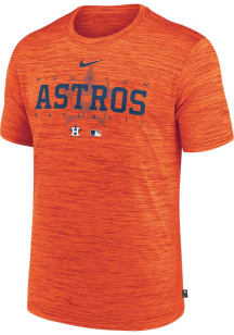 Nike Houston Astros Orange Wordmark Short Sleeve T Shirt