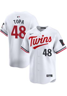 Justin Topa Nike Minnesota Twins Mens White Home 2024 Limited Baseball Jersey
