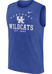 Nike Kentucky Wildcats Mens Blue Dri-Fit Legend Short Sleeve Tank Top