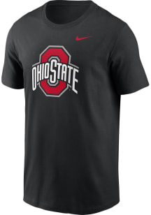 Ohio State Buckeyes Black Nike Primary Logo Short Sleeve T Shirt