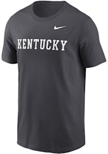 Nike Kentucky Wildcats Anthracite Wordmark Short Sleeve T Shirt