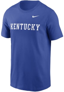 Nike Kentucky Wildcats Blue Wordmark Short Sleeve T Shirt