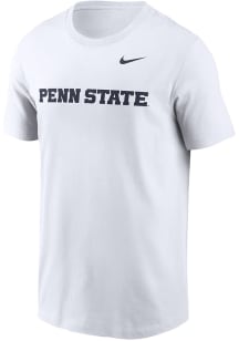 Nike Penn State Nittany Lions White Wordmark Short Sleeve T Shirt