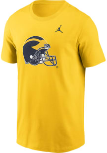 Nike Michigan Wolverines Gold Alt Logo Short Sleeve T Shirt