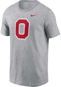 Nike Ohio State Buckeyes Grey Alt Logo Short Sleeve T Shirt