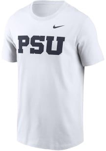 Nike Penn State Nittany Lions White Alt Logo Short Sleeve T Shirt