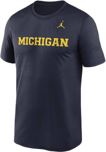 Nike Michigan Wolverines Navy Blue Dri-Fit Legend Short Sleeve T Shirt