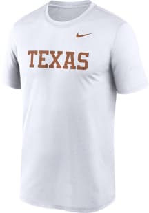 Nike Texas Longhorns White Dri-Fit Legend Design Short Sleeve T Shirt