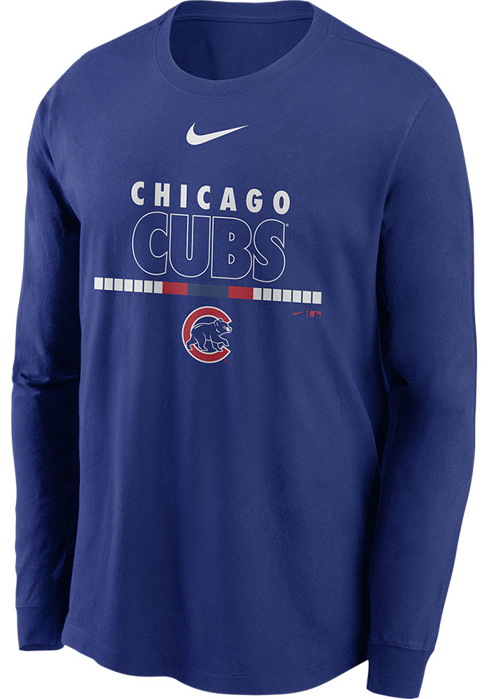 Nike Cubs Color Bar Long Sleeve T Shirt