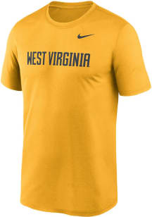 Nike West Virginia Mountaineers Gold Dri-Fit Legend Short Sleeve T Shirt