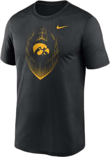 Nike Iowa Hawkeyes Black Dri-Fit Legend Short Sleeve T Shirt