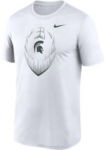 Michigan State Spartans White Nike Dri-Fit Legend Short Sleeve T Shirt