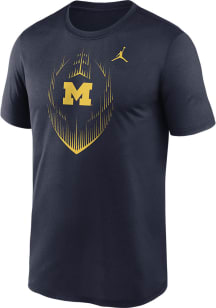 Nike Michigan Wolverines Navy Blue Dri-Fit Legend Short Sleeve T Shirt