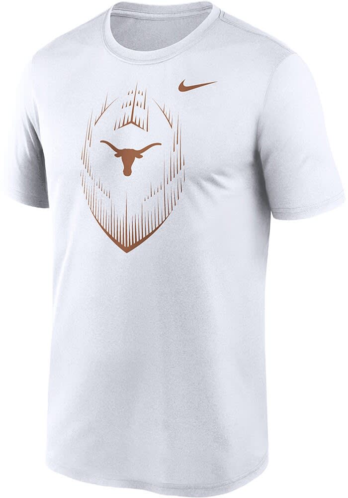 Nike Texas Longhorns White Dri-Fit Legend Short Sleeve T Shirt