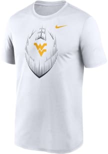 Nike West Virginia Mountaineers White Dri-Fit Legend Short Sleeve T Shirt