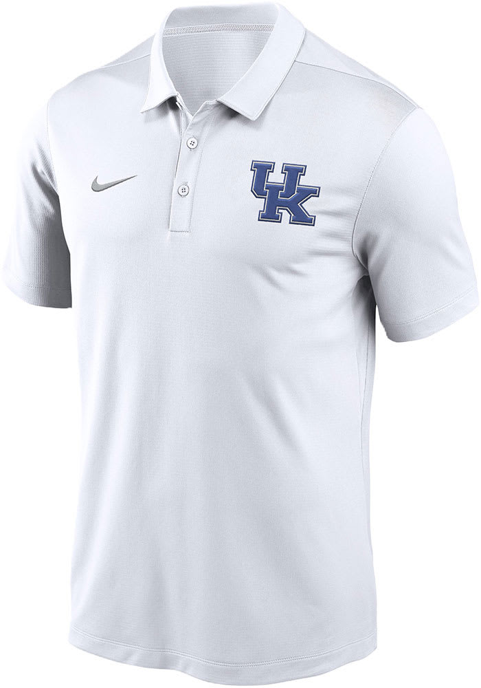 Nike Kentucky Wildcats Mens Franchise WHITE Short Sleeve Polo