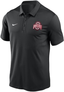 Nike Ohio State Buckeyes Mens Black Franchise Short Sleeve Polo