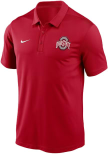 Mens Ohio State Buckeyes Red Nike Franchise Short Sleeve Polo Shirt