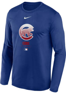 Nike Chicago Cubs Blue Baseball Legend Long Sleeve T-Shirt