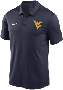 Nike West Virginia Mountaineers Mens Navy Blue Franchise Short Sleeve Polo