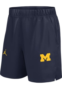 Mens Michigan Wolverines Navy Blue Nike Victory Design Shorts