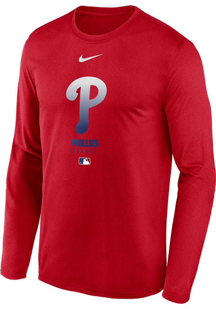 Nike Philadelphia Phillies Red Baseball Legend Long Sleeve T-Shirt