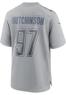 Aidan Hutchinson  Nike Detroit Lions Grey Atmosphere Football Jersey