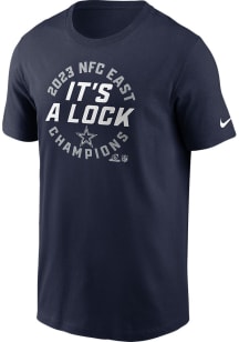 Nike Dallas Cowboys Navy Blue 2023 Division Champions Short Sleeve T Shirt