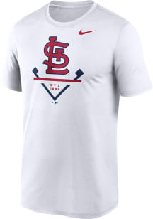Nike St Louis Cardinals White Icon Legend Short Sleeve T Shirt