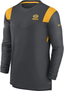 Nike Green Bay Packers Charcoal Dri-Fit Player Long Sleeve T-Shirt