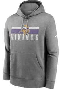 Nike Minnesota Vikings Mens Grey Club Long Sleeve Hoodie
