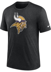 Nike Minnesota Vikings Black Rewind Logo Short Sleeve Fashion T Shirt