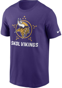 Nike Minnesota Vikings Purple Local Essential Short Sleeve T Shirt
