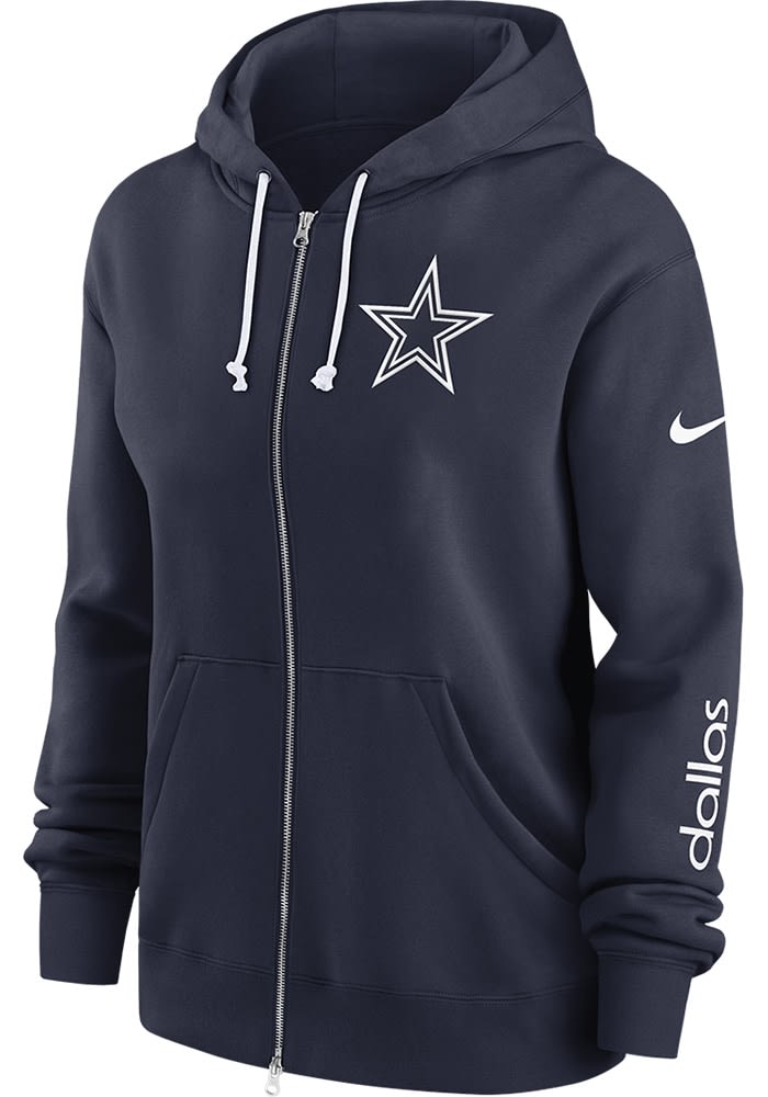 Dallas Cowboys Nike Womens NAVY Phoenix Long Sleeve Full Zip