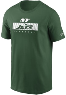 Nike New York Jets Green Sideline Team Issue Short Sleeve T Shirt