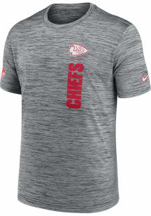 Nike Kansas City Chiefs Grey Sideline Velocity Short Sleeve T Shirt