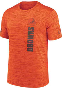 Nike Cleveland Browns Brown Sideline Velocity Design Short Sleeve T Shirt