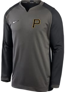 Nike Pittsburgh Pirates Mens Grey Authentic Thermal Long Sleeve Sweatshirt