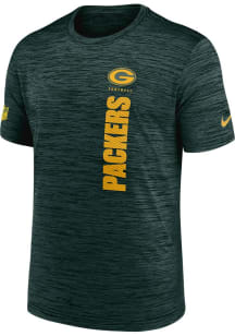 Nike Green Bay Packers Green Sideline Velocity Short Sleeve T Shirt