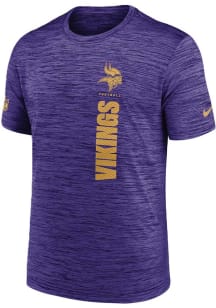 Nike Minnesota Vikings Purple Sideline Velocity Short Sleeve T Shirt