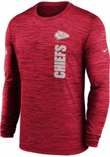 Nike Kansas City Chiefs Red Sideline Velocity Long Sleeve T-Shirt