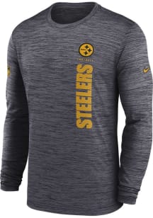 Nike Pittsburgh Steelers Black Sideline Velocity Long Sleeve T-Shirt