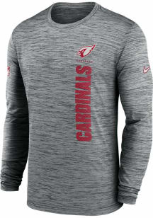 Nike Arizona Cardinals Grey Sideline Velocity Long Sleeve T-Shirt